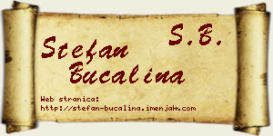 Stefan Bučalina vizit kartica